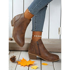Hollis | Cutout Low-Heel Ankle Boots 2