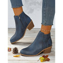 Hollis | Cutout Low-Heel Ankle Boots 9