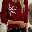 Holly | Snowflake Crewneck Sweater 0