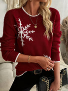 Holly | Snowflake Crewneck Sweater 1