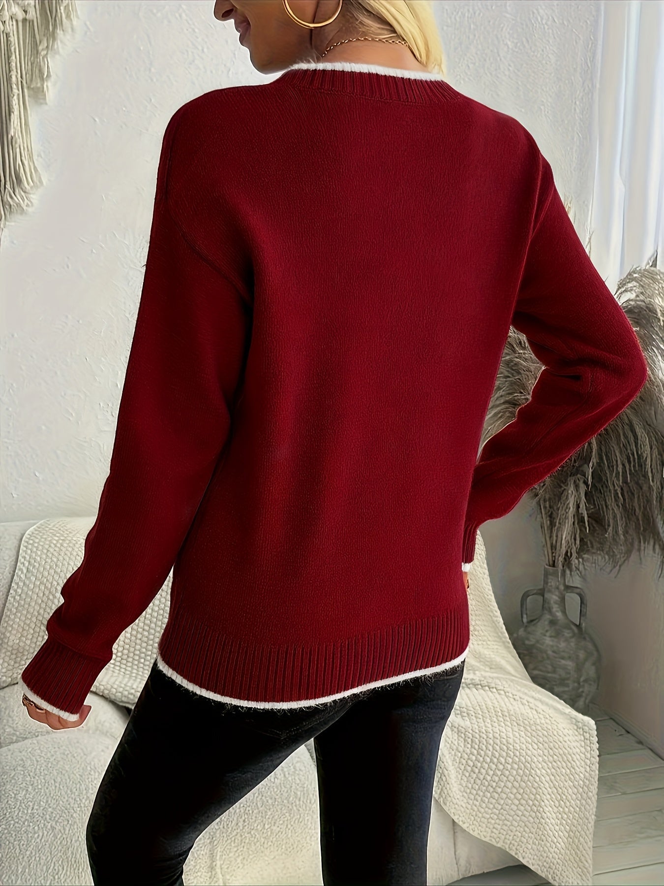 Holly | Snowflake Crewneck Sweater 2