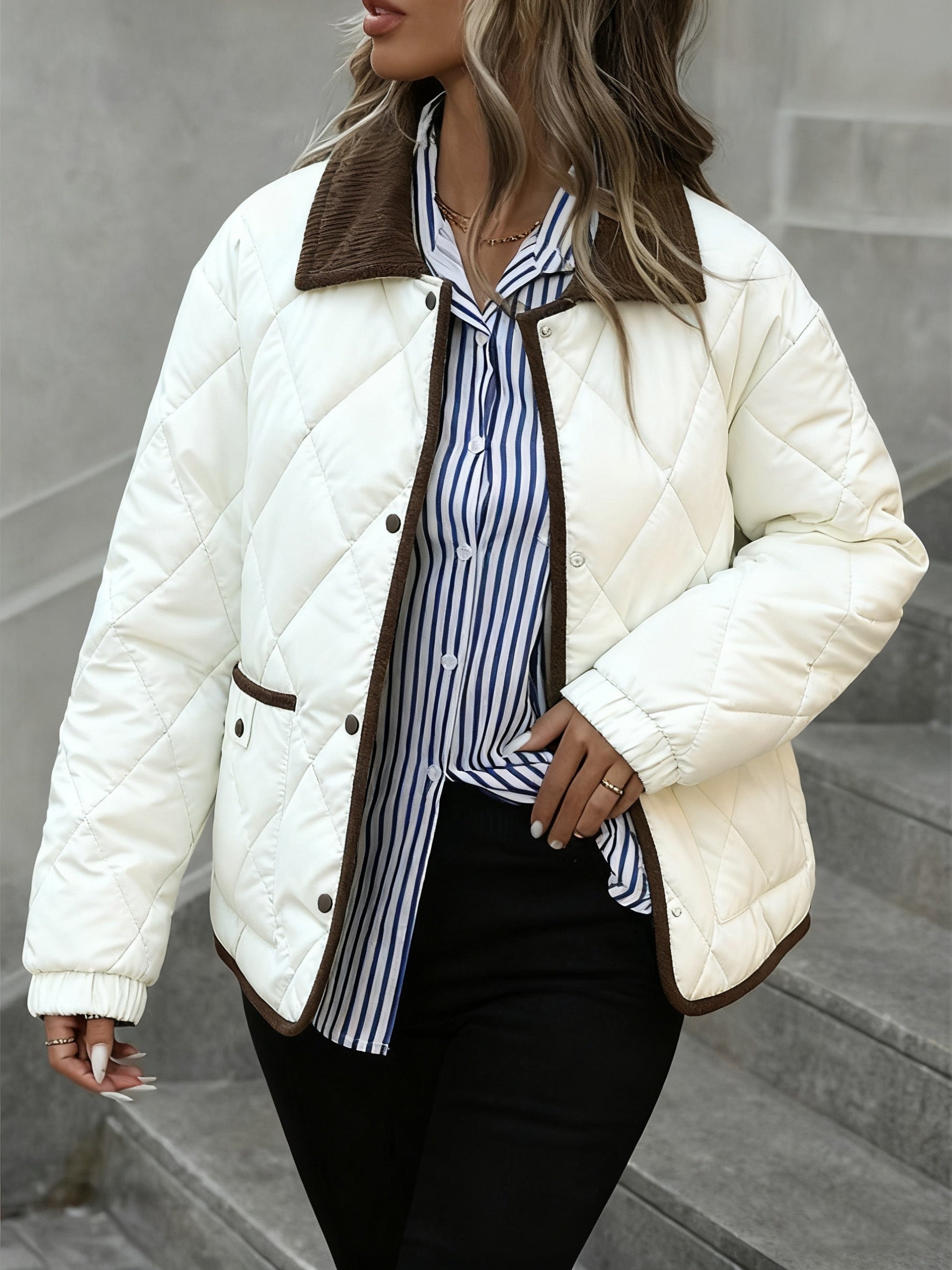 Imogen | Diamond-Quilted Padded Jacket 8