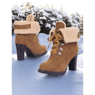 Ingram | Fur-Trimmed Lace-Up Winter Boots 1
