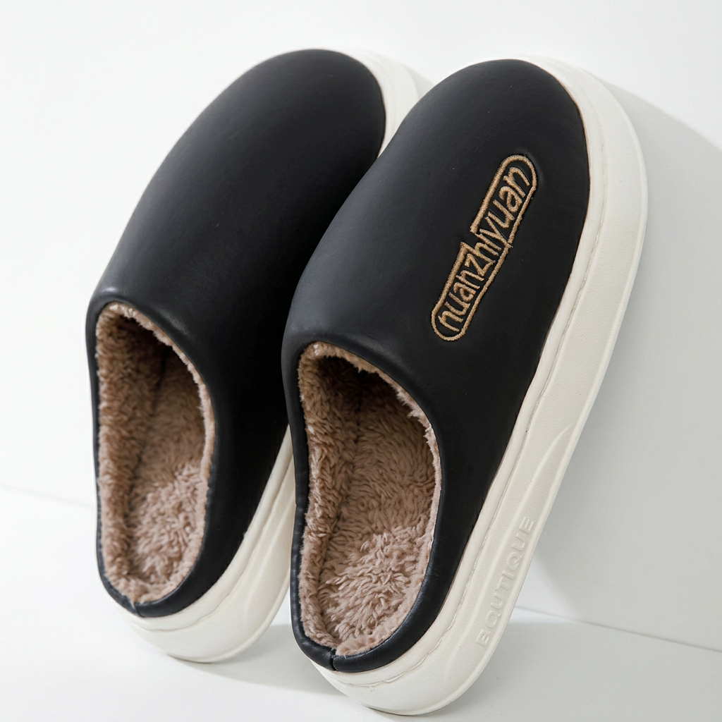 Jarran | Plush-Lined Platform Clog Slippers 1