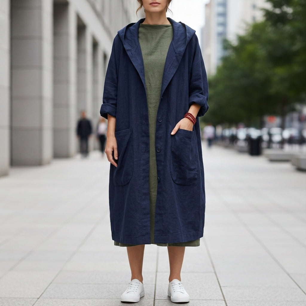 Kea Oversized Hooded Windbreaker Coat 4