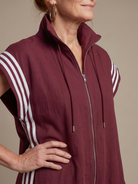 Lark | Zip Front Stripe Panel Jumpsuit 2