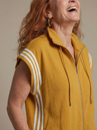 Lark | Zip Front Stripe Panel Jumpsuit 7