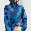 Women's Woodland Graphic Knit Turtleneck Sweater