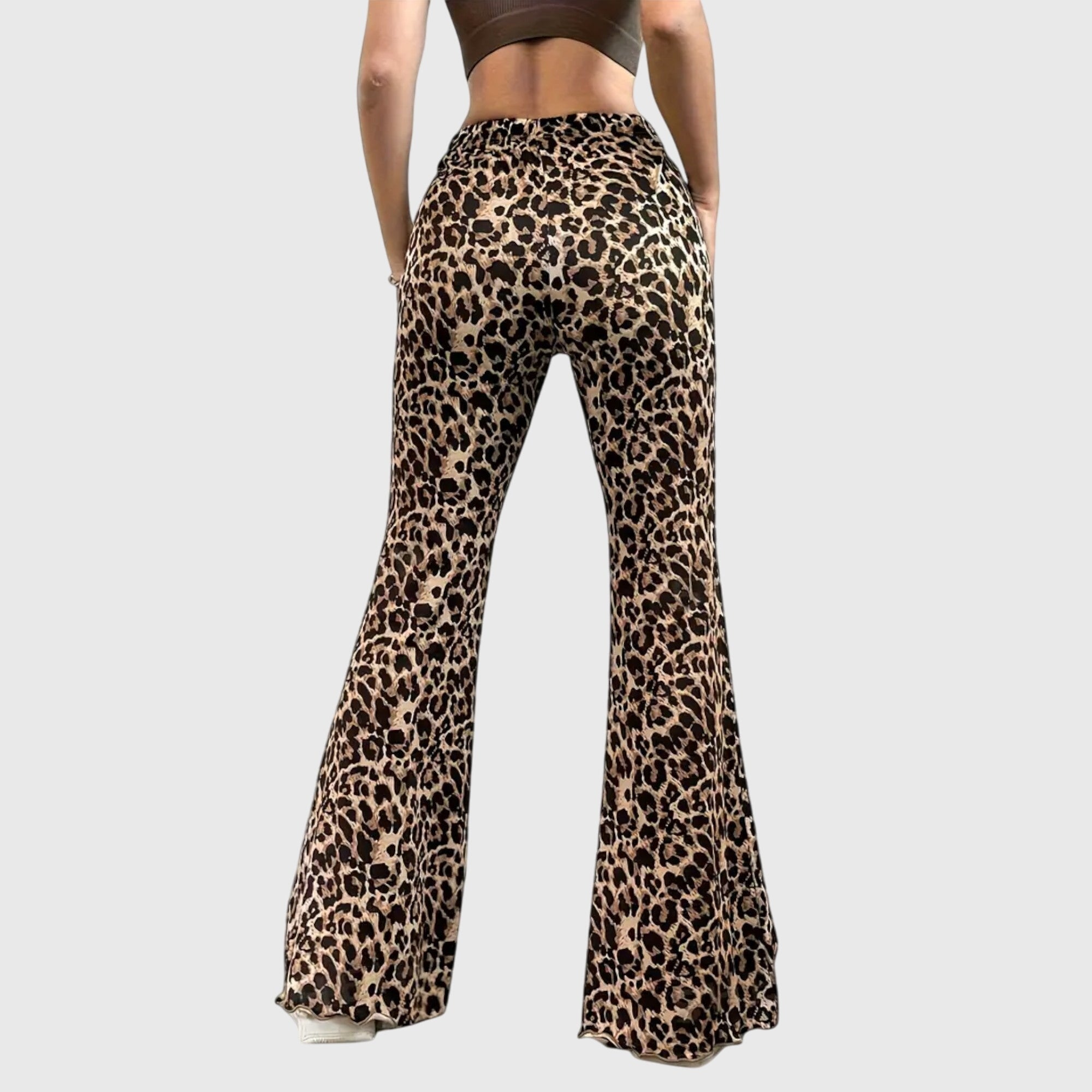Leopard Bootcut Trousers 2