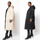 Long Sherpa Lined Reversible Puffer Coat for Women 3