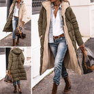 Long Sherpa Lined Reversible Puffer Coat for Women 5