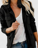 Luna | Women's Coat Lightweight Utility Jacket Drawstring Waist 0