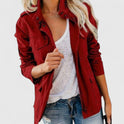 Luna | Women's Coat Lightweight Utility Jacket Drawstring Waist 1