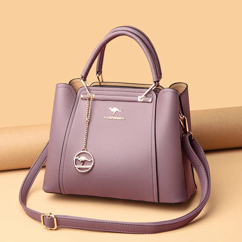 Luxury soft leather shoulder and crossbody bag for women 3