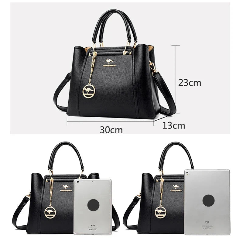 Luxury soft leather shoulder and crossbody bag for women 6