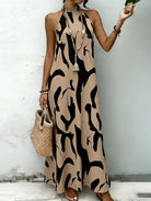 MOREAU LYON | CHIC HALTER MAXI DRESS FOR WOMEN 0