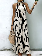 MOREAU LYON | CHIC HALTER MAXI DRESS FOR WOMEN 2