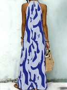 MOREAU LYON | CHIC HALTER MAXI DRESS FOR WOMEN 5