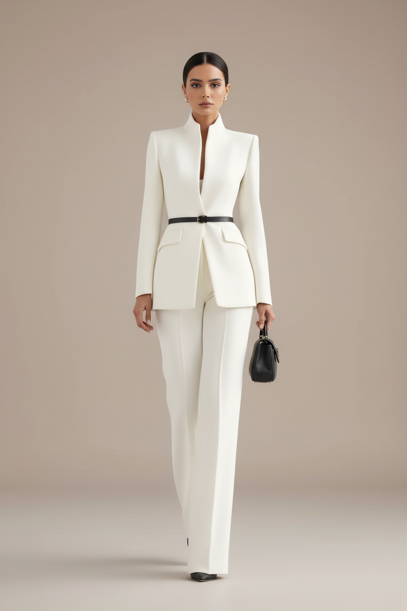 MOREAU LYON | CHIC TWO-PIECE FORMAL SUIT FOR WOMEN 2