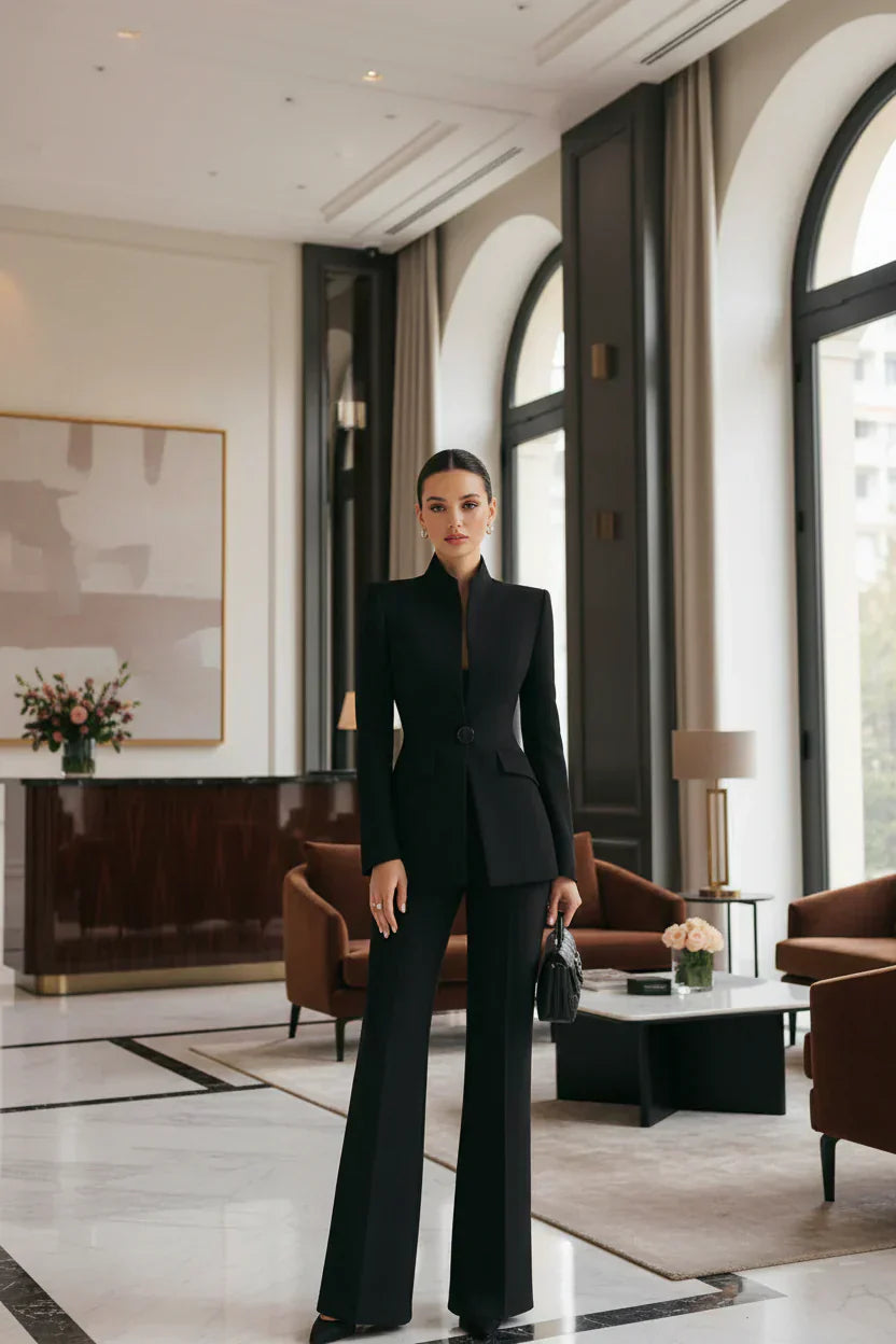 MOREAU LYON | CHIC TWO-PIECE FORMAL SUIT FOR WOMEN 5