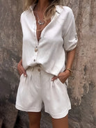 MOREAU LYON | SHORT LINEN SET FOR WOMEN 2