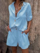 MOREAU LYON | SHORT LINEN SET FOR WOMEN 3
