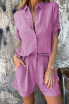 MOREAU LYON | SHORT LINEN SET FOR WOMEN 5
