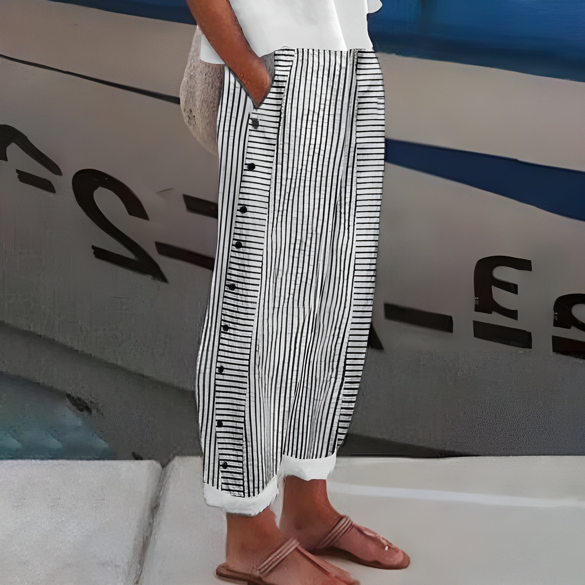 MOREAU LYON | STRIPED TROUSERS FOR WOMEN 0