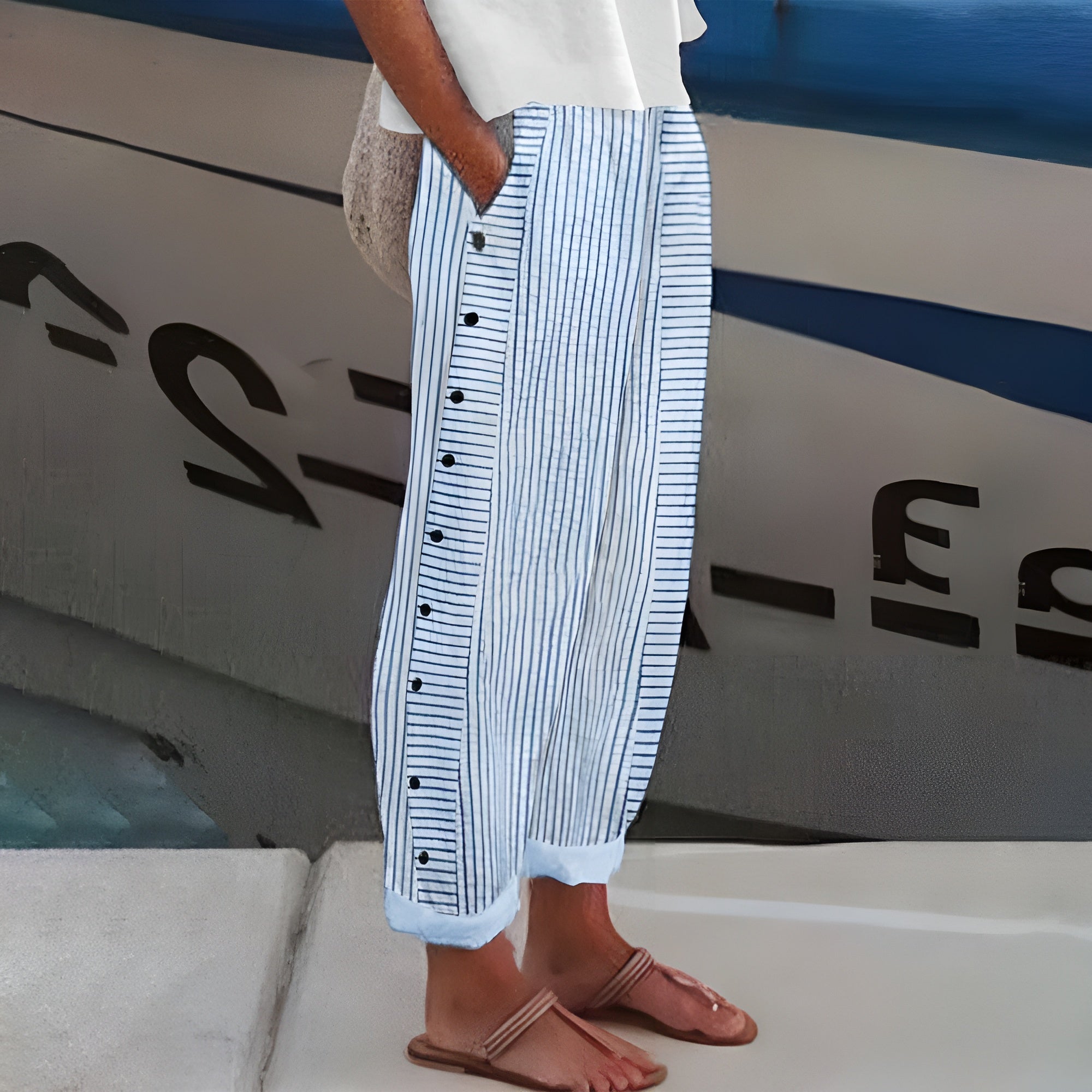 MOREAU LYON | STRIPED TROUSERS FOR WOMEN 7