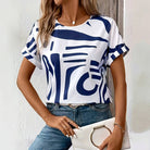 MOREAU LYON | WOMEN'S ABSTRACT PRINT T-SHIRT 0