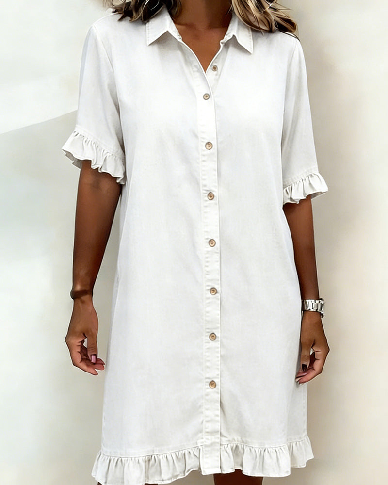 MOREAU LYON | WOMEN'S BUTTON-DOWN DENIM DRESS 3
