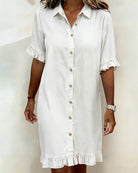 MOREAU LYON | WOMEN'S BUTTON-DOWN DENIM DRESS 8