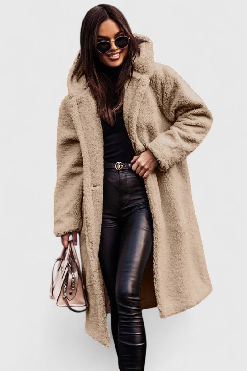 Madison | Women's Jacket Oversized Long Teddy Fleece Winter Coat 0