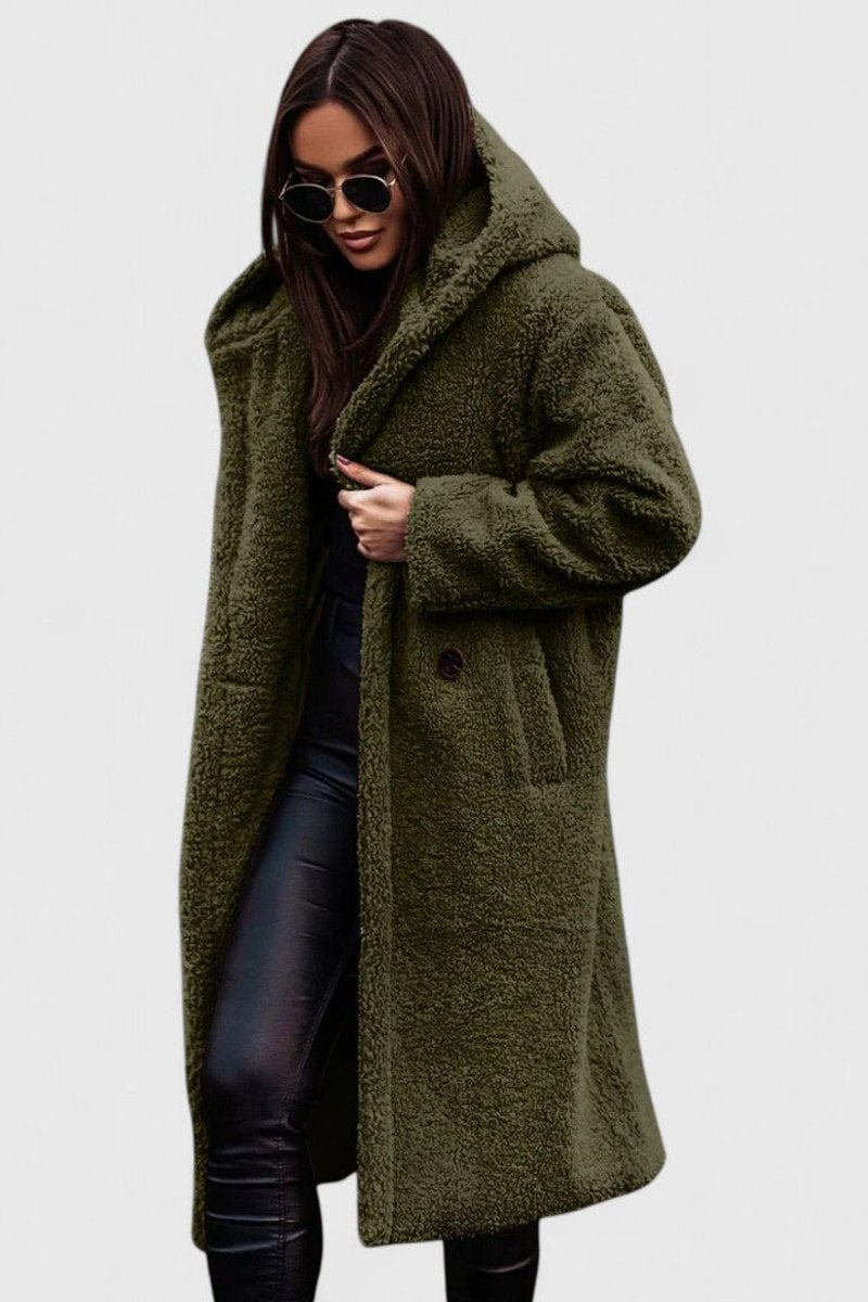 Madison | Women's Jacket Oversized Long Teddy Fleece Winter Coat 4