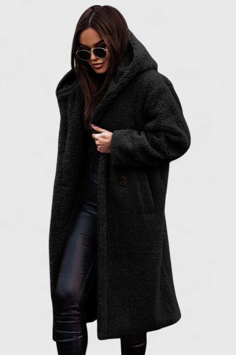 Madison | Women's Jacket Oversized Long Teddy Fleece Winter Coat 5