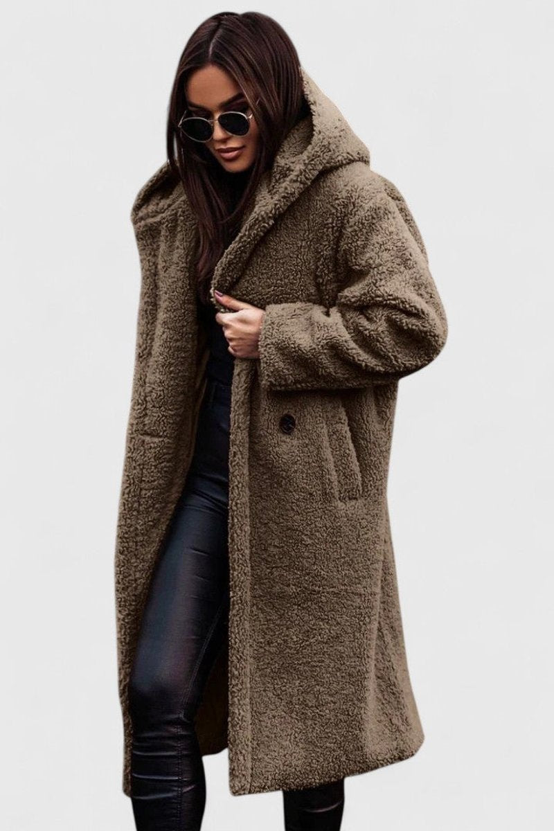 Madison | Women's Jacket Oversized Long Teddy Fleece Winter Coat 6