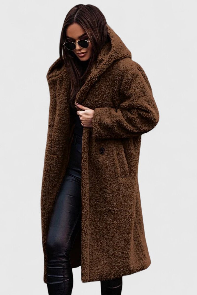 Madison | Women's Jacket Oversized Long Teddy Fleece Winter Coat 7