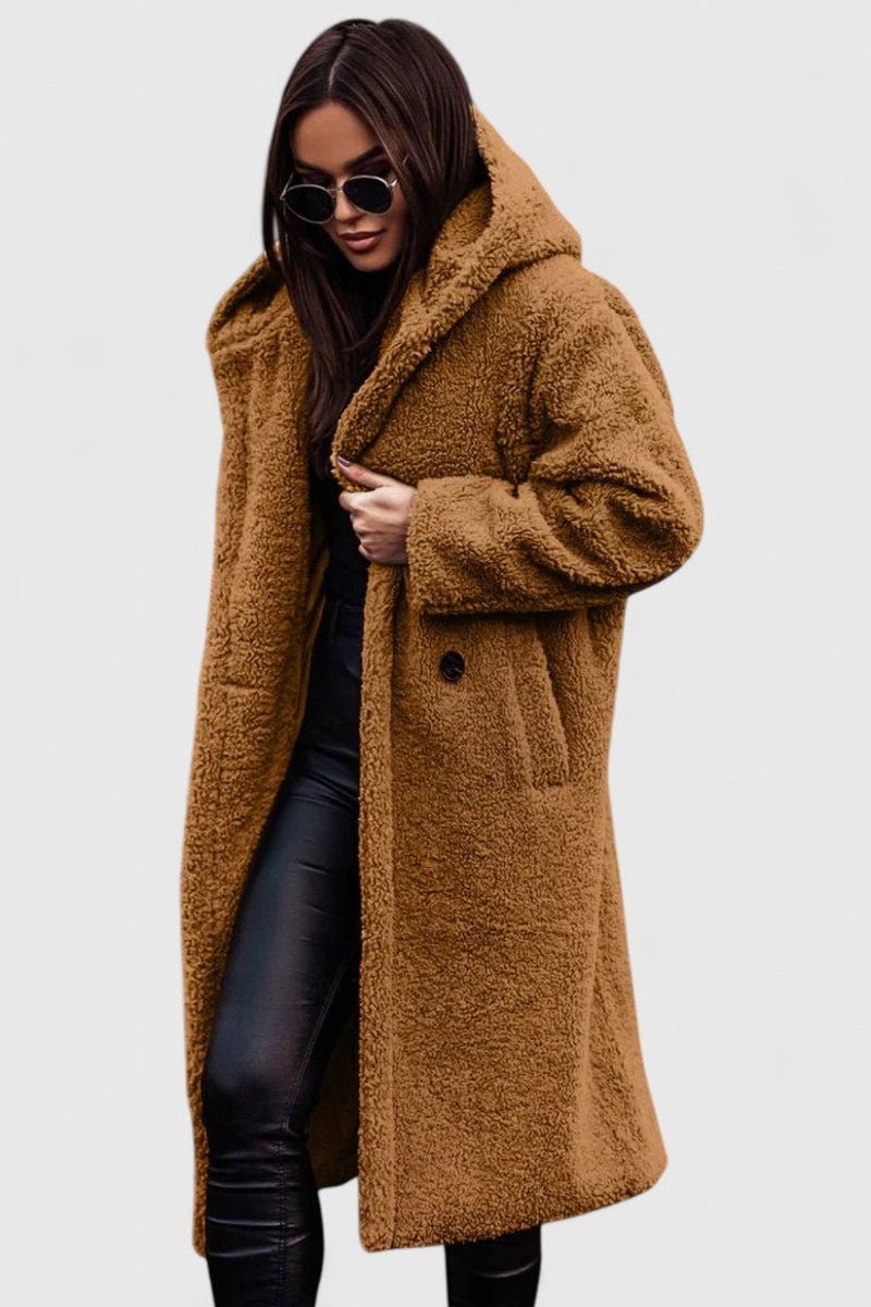 Madison | Women's Jacket Oversized Long Teddy Fleece Winter Coat 8