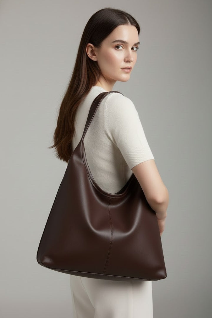 Maria | Women’s Classic Tote Bag with Faux Outer and Large Inner Pocket 5