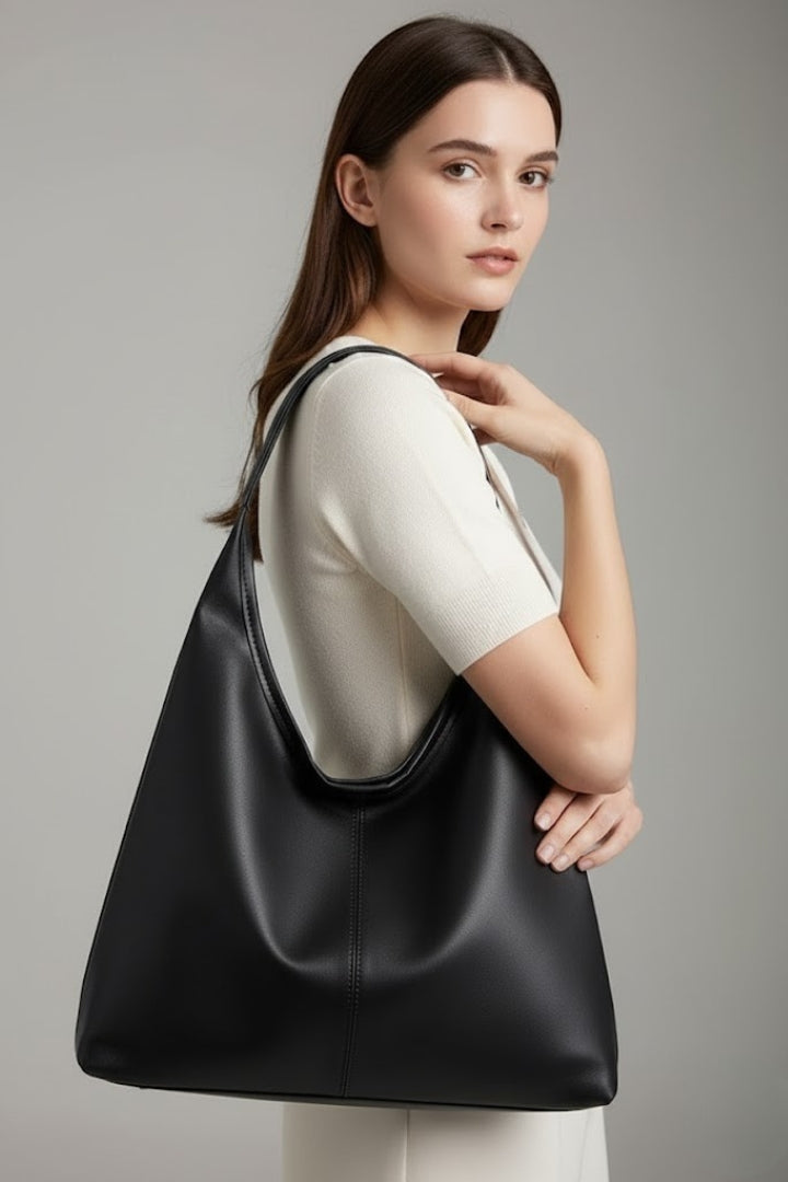 Maria | Women’s Classic Tote Bag with Faux Outer and Large Inner Pocket 7