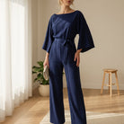 Marsaxlokk Belted Batwing Jumpsuit 2