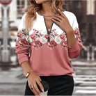 Melinda | Floral Half-Zip Pullover 0