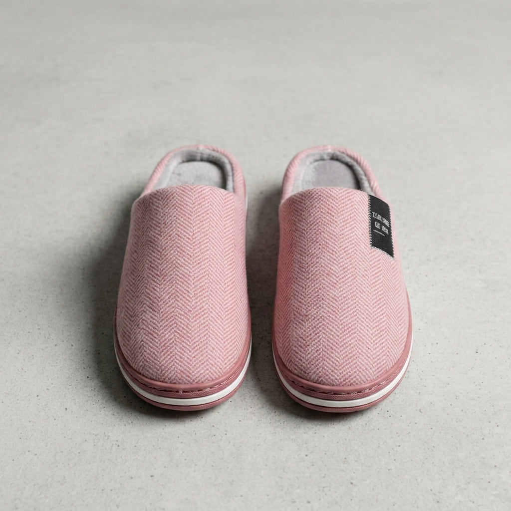 Mljet Herringbone Fleece Slippers 1