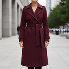 Monsaraz Belted Wool Trench Coat 0