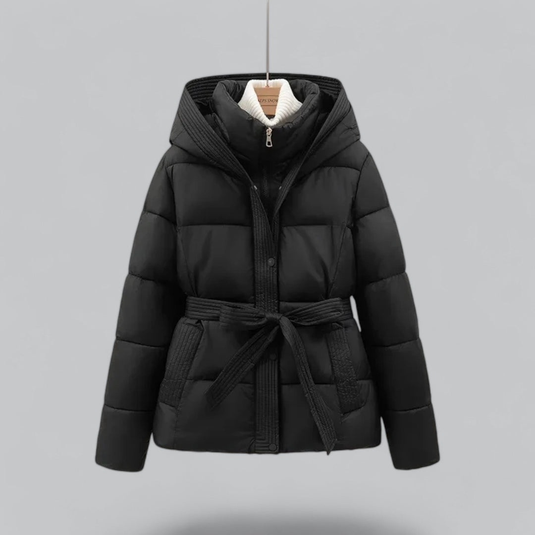 New Winter Jacket Parka Belted Coat 0