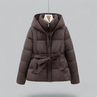 New Winter Jacket Parka Belted Coat 1
