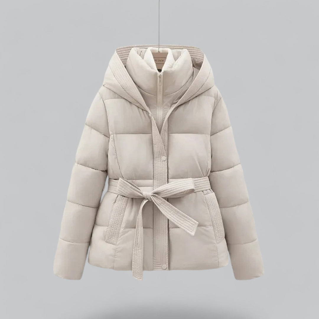 New Winter Jacket Parka Belted Coat 3