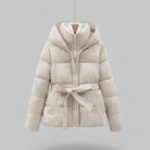 New Winter Jacket Parka Belted Coat 3