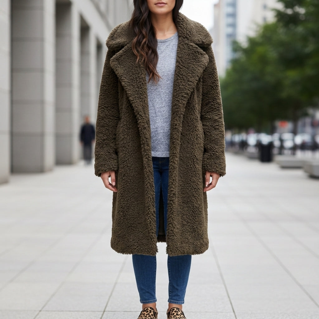 Noto Long Teddy Coat 1