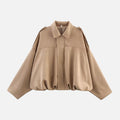 Oversized Jacket with Structured Collar